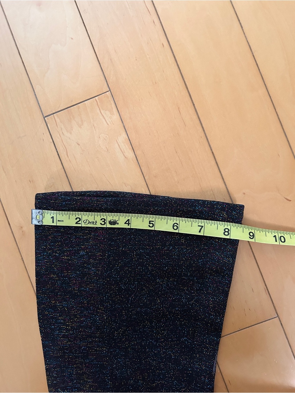 Zara Black Glitter Over-the-Knee Flat Boots - Picture 10 of 11